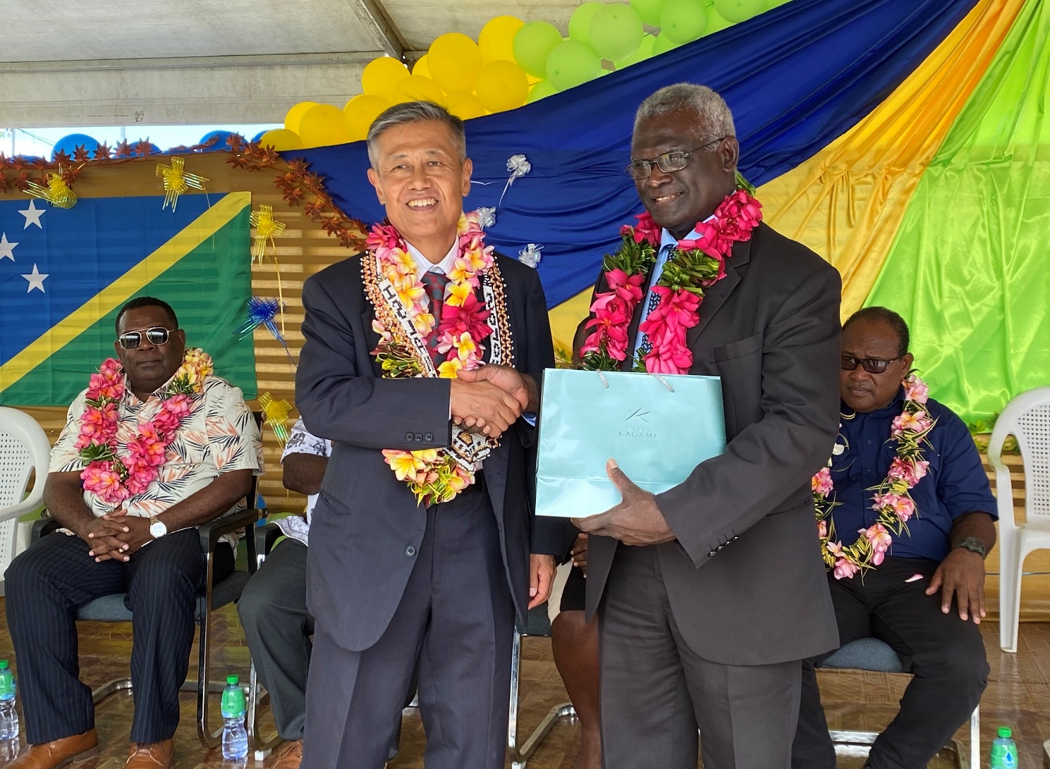 Ambassador Yoshiaki Miwa & Prime Minister Manasseh D. Sogavare