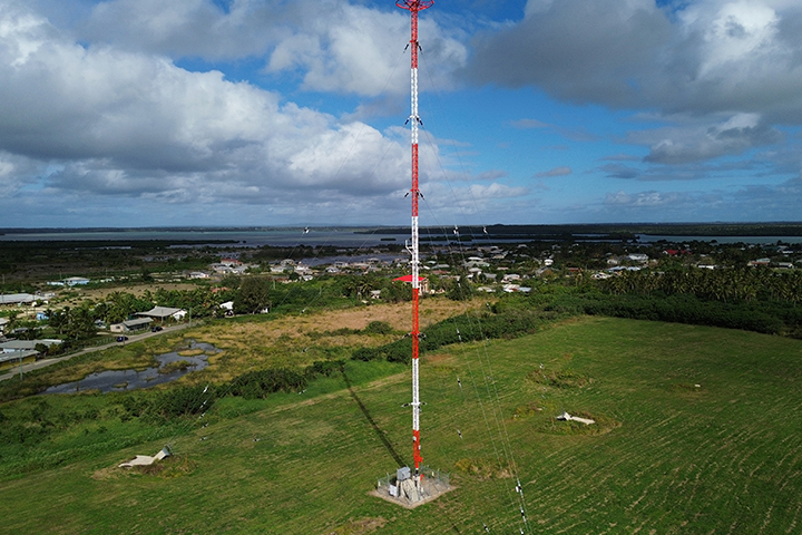 Transmitting antenna for medium wave radio broadcasting installed in Nuku'alofa.