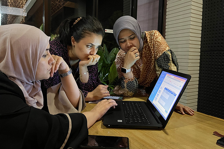 Participants in an international training program