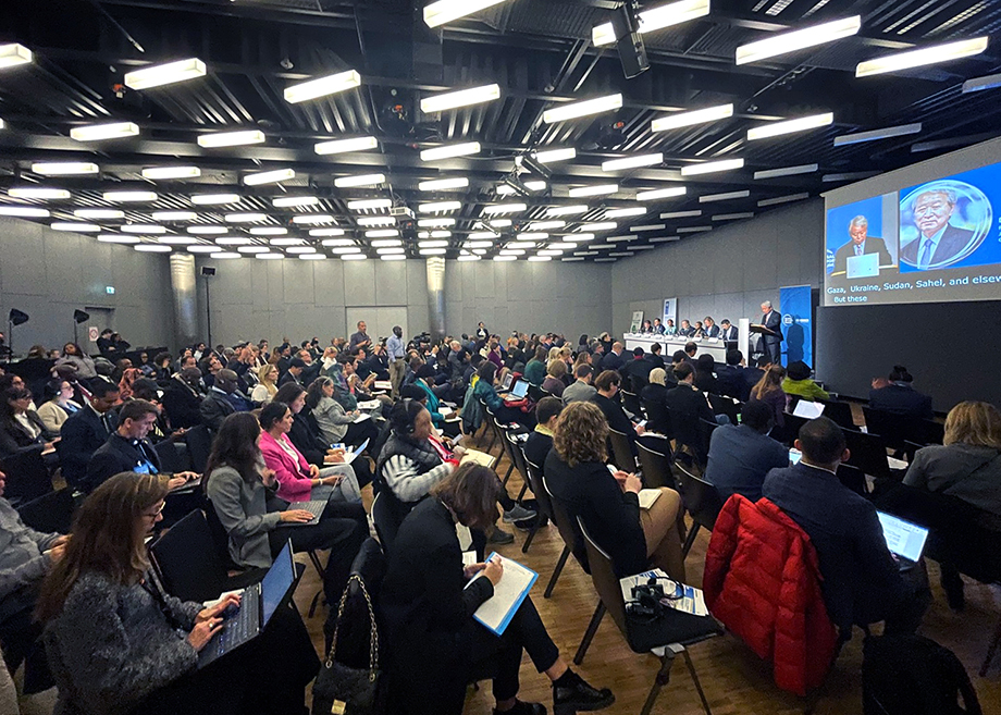 A high-level event at the second Global Refugee Forum.