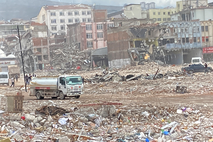 One of the earthquake-stricken areas in Türkiye.