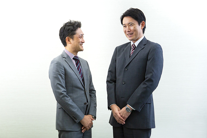 JAXA’s Nakamura Takehiro and JICA’s Takatoi Shunsuke