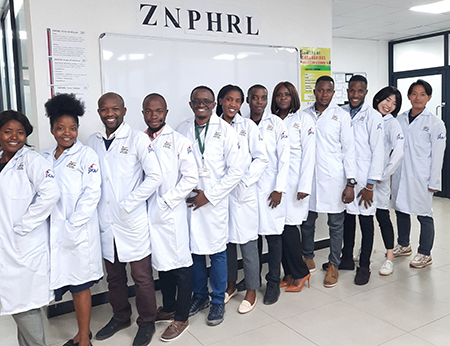 Imamura at the ZNPHI’s reference laboratory