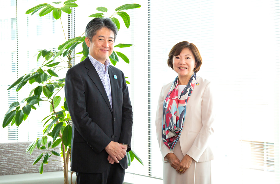 Professor Oki and JICA's Miyazaki