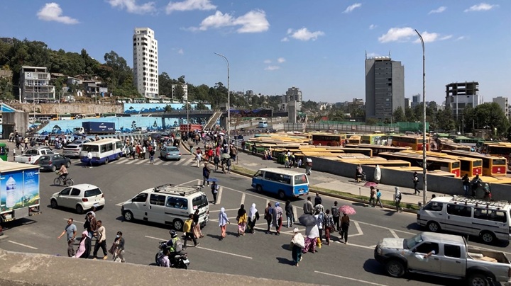 Photo: A Street Scene in Addis Ababa