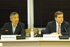 Naohiro Kitano, JICA-RI deputy director and Daniel F. Runde, CSIS Schreyer Chair for Global Analysis
