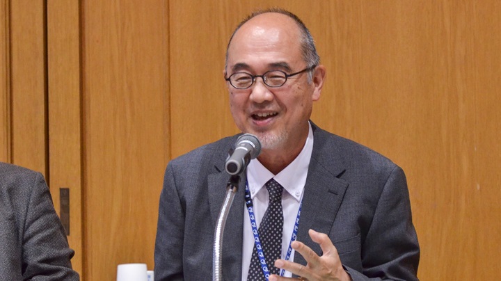 Photo:Mine Yoichi, Executive Director at the JICA Ogata Sadako Research Institute for Peace and Development