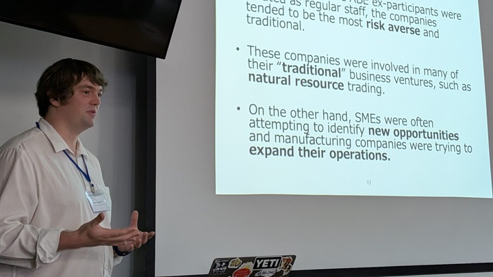 Photo: Kaizuka James, Research Fellow at the JICA Ogata Research Institute