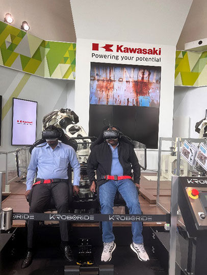 VR experience at Kawasaki Robostage