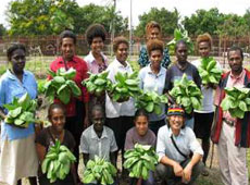 Agriculture: SV Ito with students, PNG Education Institute, NCD