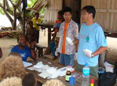 Infection Control: SV Watanabe & JOCV Nakamura in Kavieng