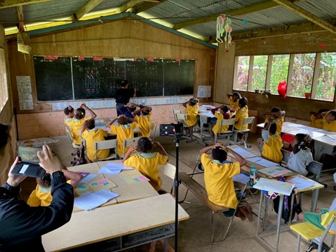 Fig 6: Participants visit Sogeri Primary School (JICA Volunteers Assignment Place)