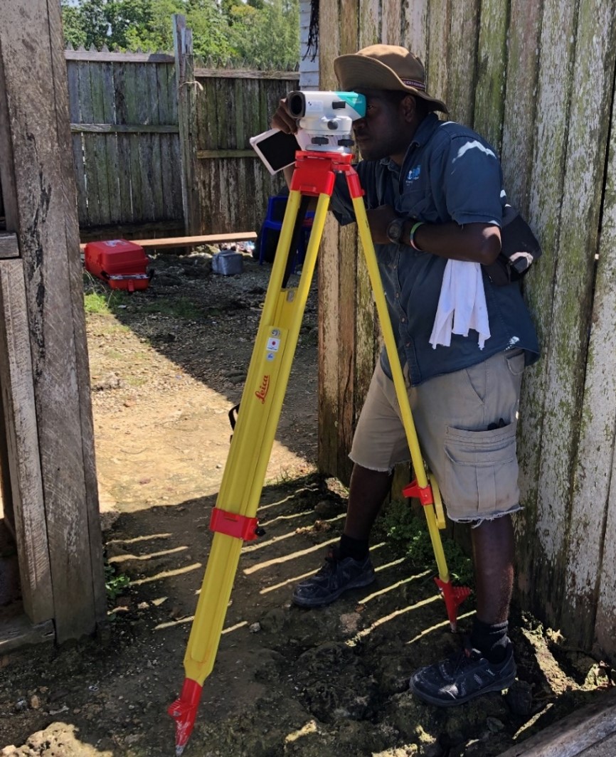 Figure 5. Levelling at Munda tidal station