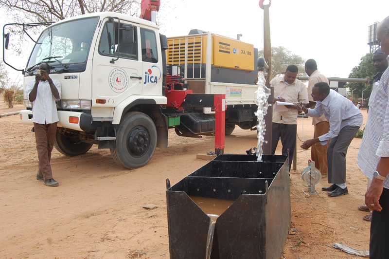 A water project in Darfur