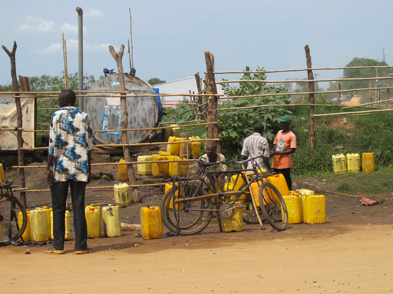 Gasoline is a precious commodity in south Sudan