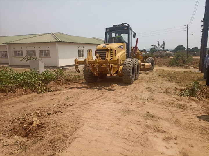 Grading work at Mushili contruction site