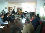 Discussion on the Master Plan Study on Urban Facilities Restoration and Improvement in Greater Monrovia