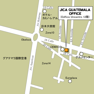 グアテマラ事務所地図