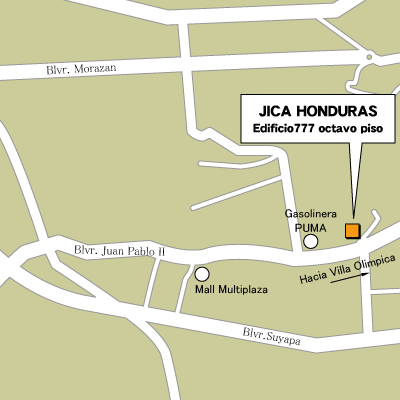 ホンジュラス事務所地図