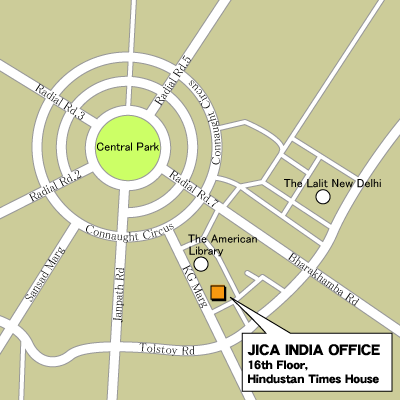 インド事務所地図