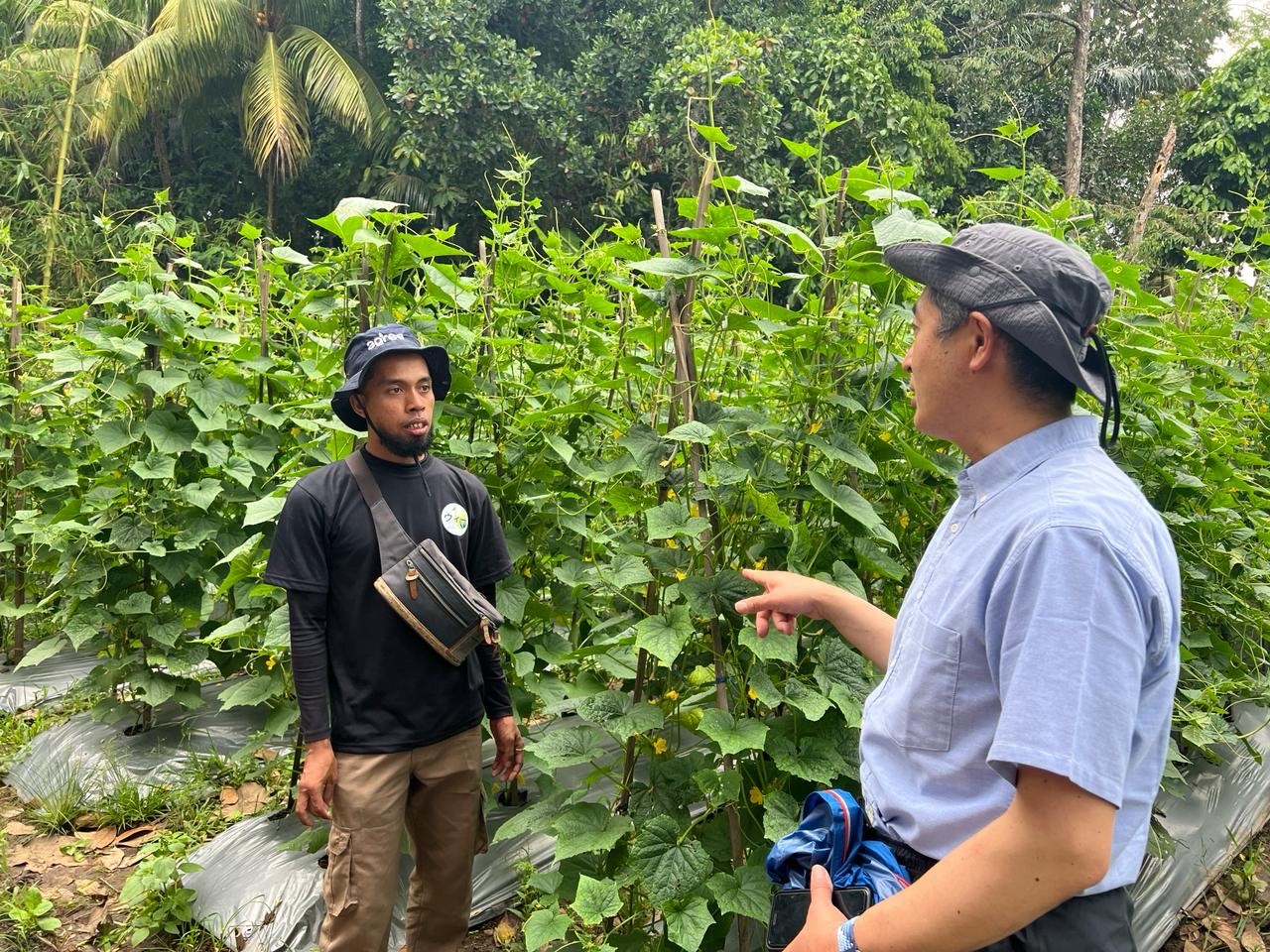 Kunjungan ke Mr. Nazar di Banten paska pelatihan