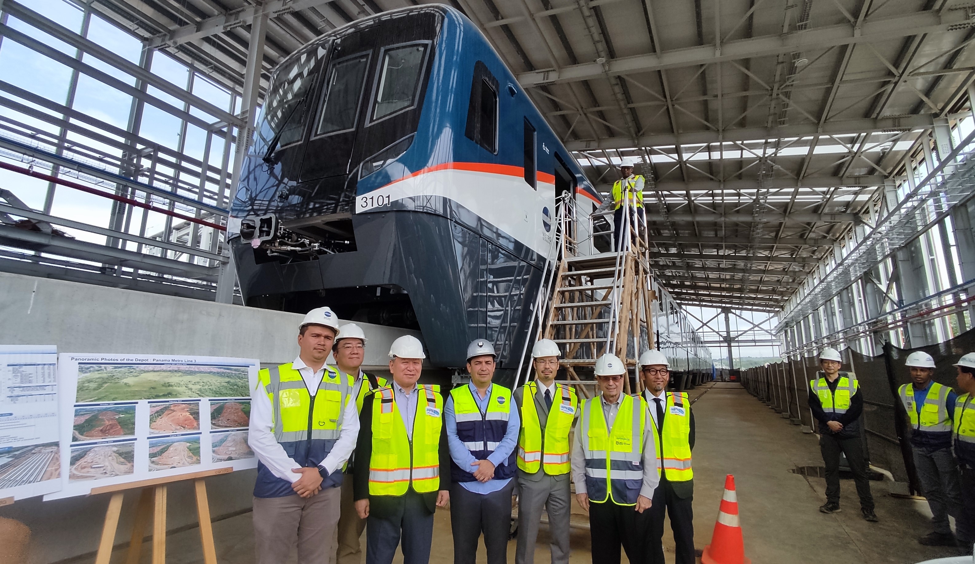 パナマメトロ3号線車両基地の訪問