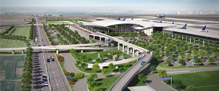 ノイバイ国際空港の完成パース図（提供：Airports Corporation of Vietnam）