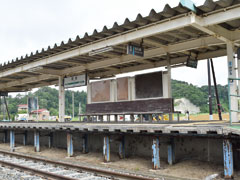 今は使われていない旧野蒜駅周辺では、震災経験を後世に伝承するためのメモリアルパークの整備が進んでいる