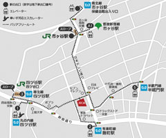 JICA本部までのバリアフリールート