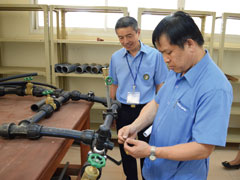ラオスの水道公社職員を対象にした技術協力プロジェクト