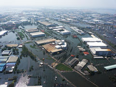 2011年のタイ洪水被害では多くの工場も浸水被害を受けた。