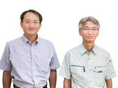 釜井英行さん（左）、糸井　誠さん（右）