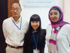 左から北山敏之さん、尾田直美さん、Inas Kamal M. Ramliさん