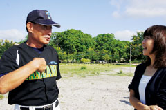 「自分はここに来るために野球を続けてきたと思える時がある。好きなことを続けることで道が開けることを伝えたい」と語る岩崎広貴さん。