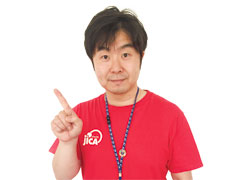なごや地球ひろば　地球案内人の佐々木学さん。