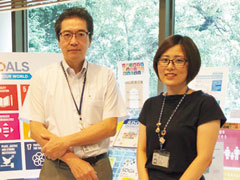 橋本文成さん（写真左）、清水和貴子さん（写真右）
