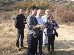 治山・森林管理を行う現場を調査（北マケドニア）。