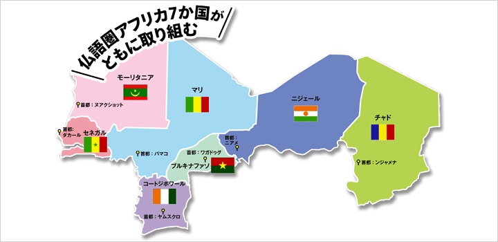 仏語圏アフリカ7か国がともに取り組む