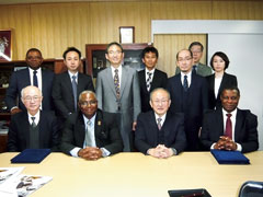 岐阜大学とザンビア大学は2019年3月に学部間協定を締結。