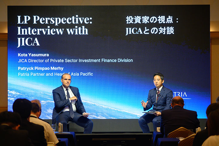 Interview session (Yasumura is on the right)