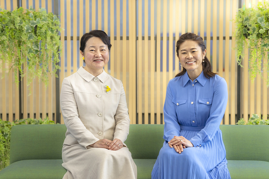澤穂希さんとJICA人間開発部の亀井温子部長