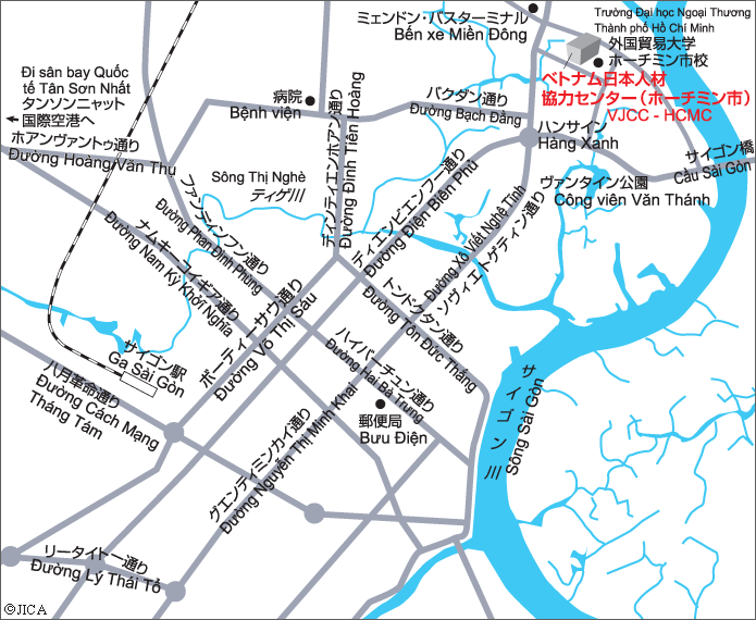 【地図】ベトナム（ホーチミン）日本人材開発センター
