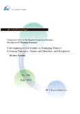 ワーキングペーパー： Convergence of Aid Models in Emerging Donors? Learning Processes, Norms and Identities, and Recipients