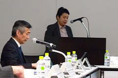 セミナーに登壇した北野所長(左)