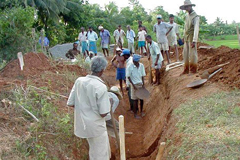 スリランカでの灌漑事業