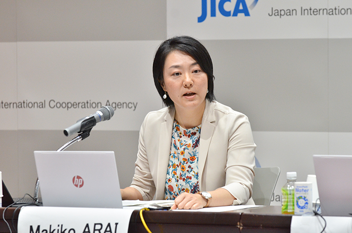 JICA緒方研究所の荒井真希子研究員 