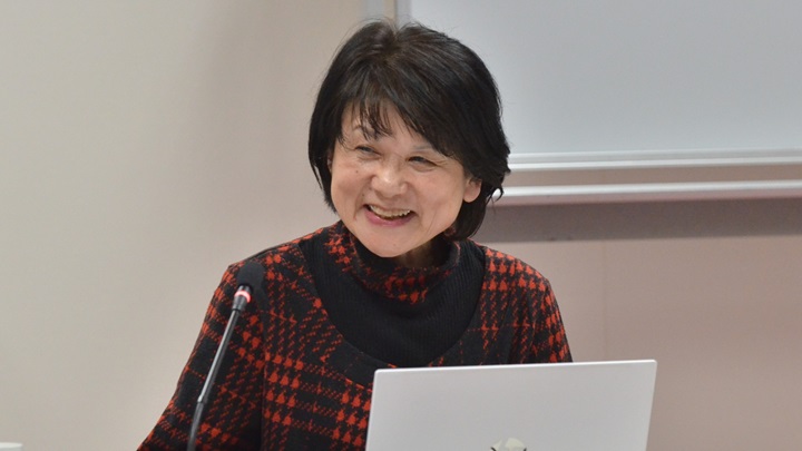 写真：オープンなエコシステムづくりが重要と述べた政策研究大学学院大学の大野泉名誉教授