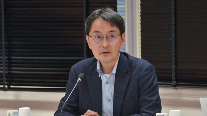 写真：JICA経済開発部の上田隆文国際協力専門員（民間セクター開発）
