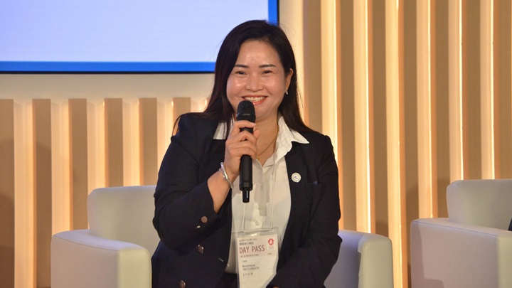 写真：ラオスからのJICA留学生モンペン・セシスラット氏