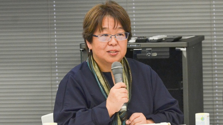 写真：本書の著者の一人で、TAMPOPOプロジェクトに携ったDPI日本会議国際部会員の盛上真美氏